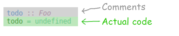 Comments Actual Code